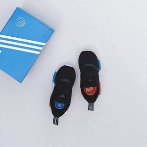 Adidas NMD 360 Kids Shoes Core Black Cloud White Scarlet Slip Easy On 7K GY9148